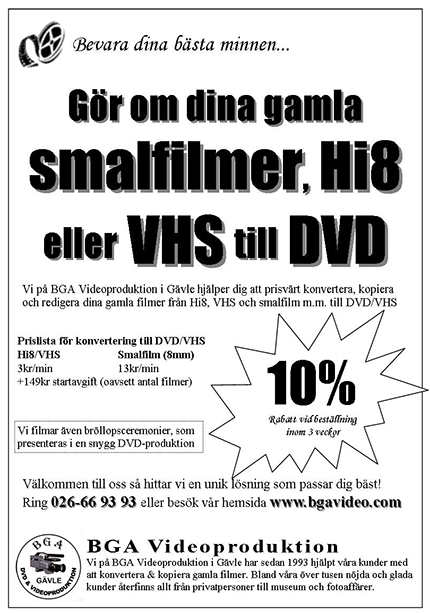 Reklamblad från 2005